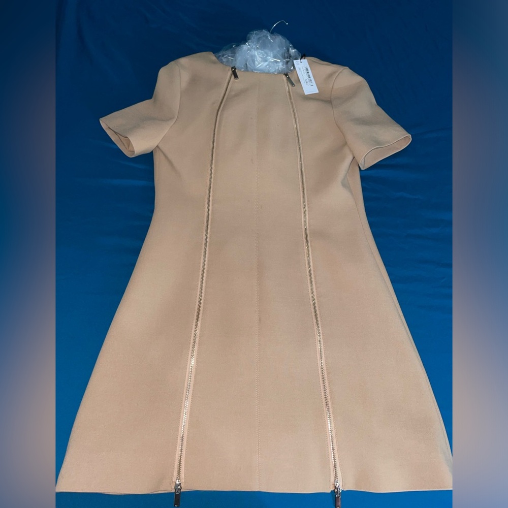 Brand new WITH TAG Karen Millen Compact Stretch Zip Detail Tailored Mini Dress